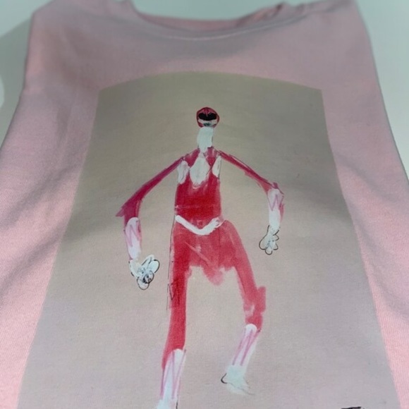 Art on Fabric Pink Power Ranger Tee - Picture 6 of 8